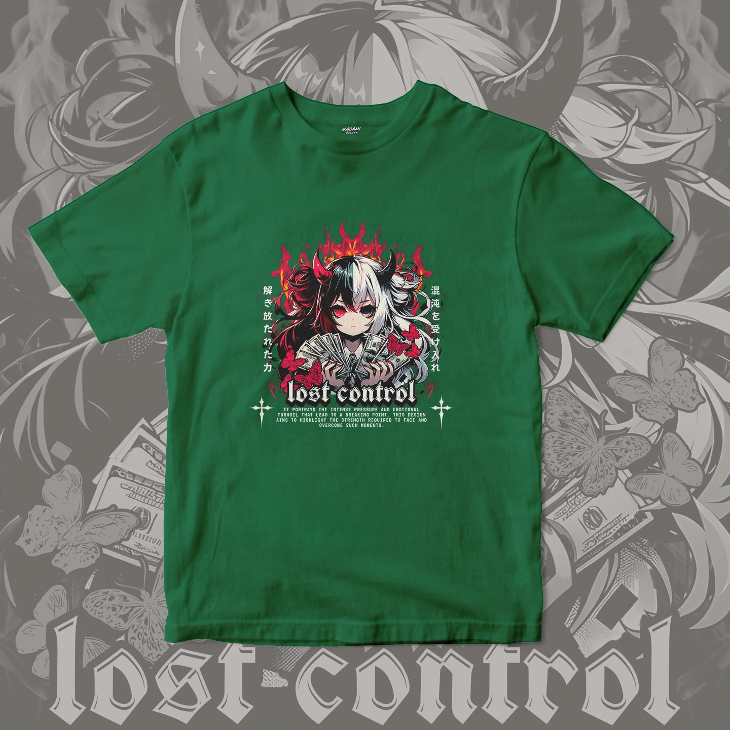 Lost Control Demon Girl | Unisex Jersey Short Sleeve Tee - Image 9