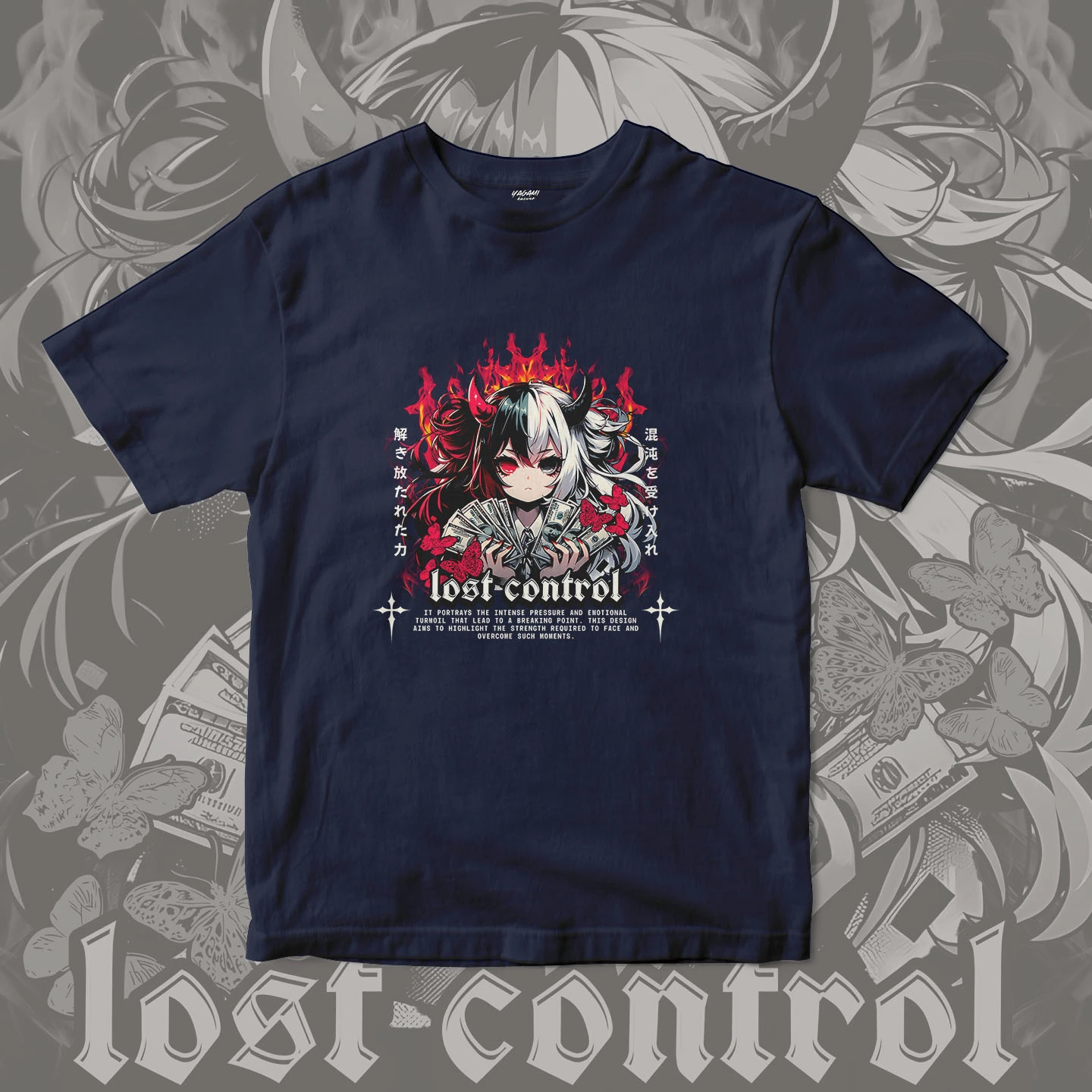 Lost Control Demon Girl | Unisex Jersey Short Sleeve Tee - Image 7
