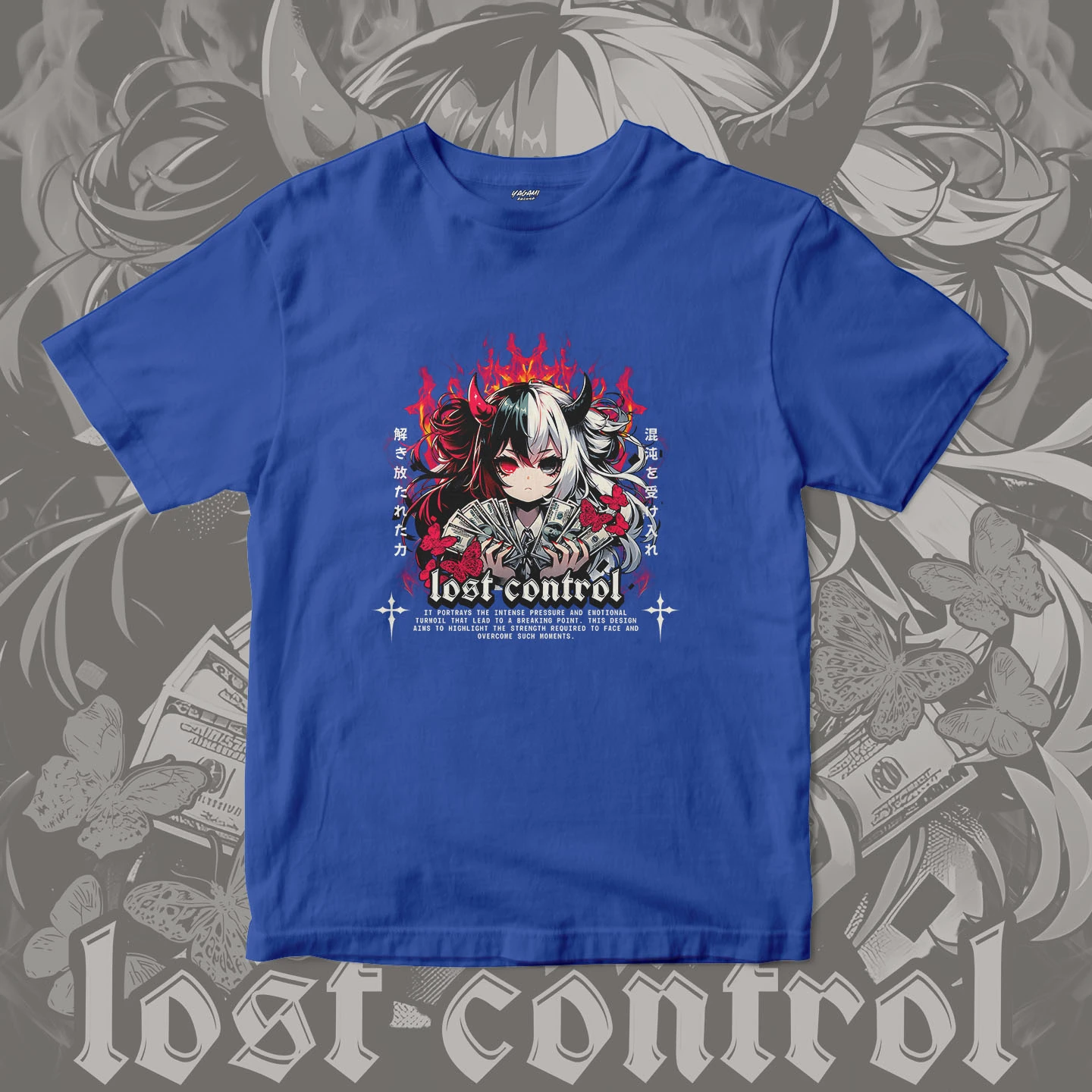 Lost Control Demon Girl | Unisex Jersey Short Sleeve Tee - Image 4