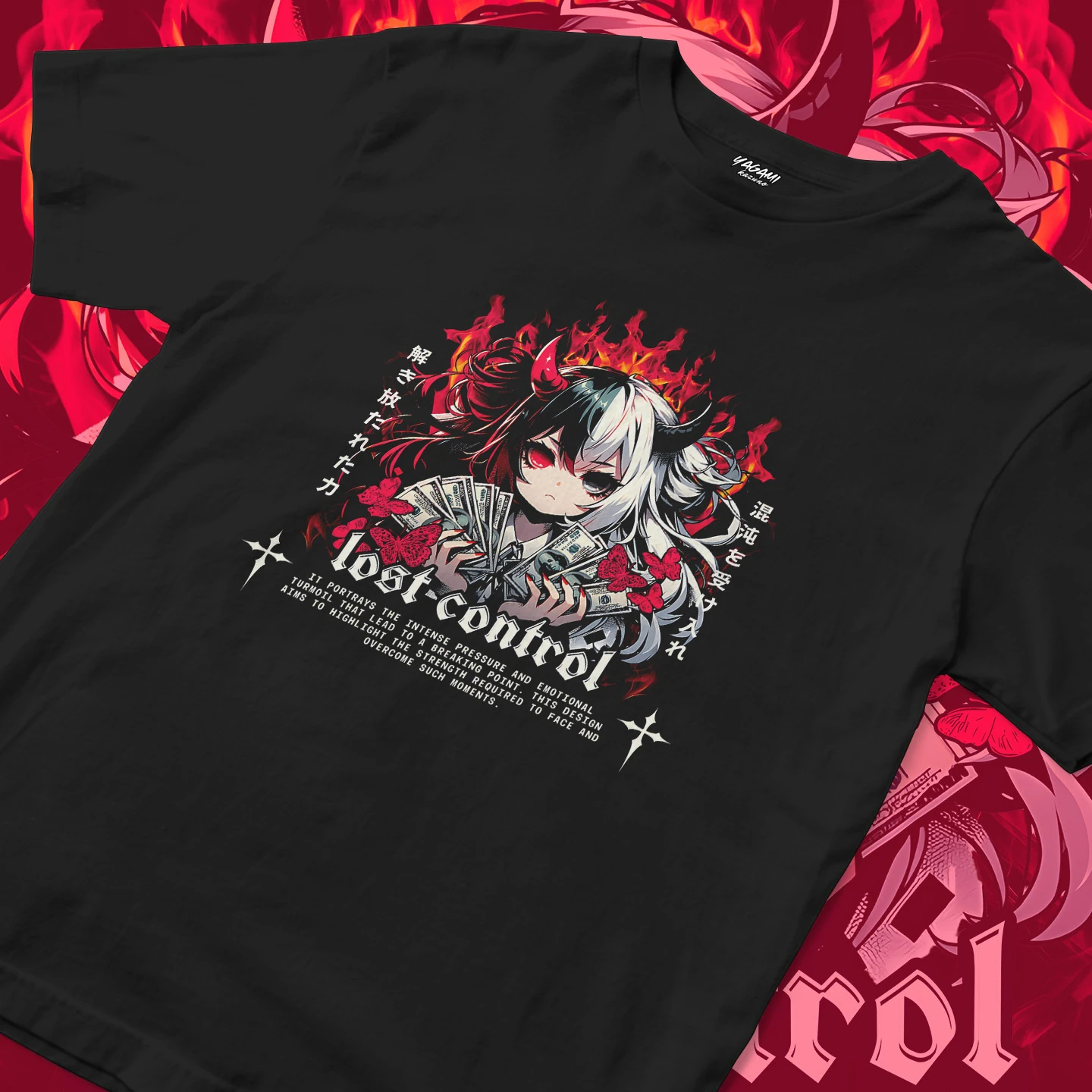Lost Control Demon Girl | Unisex Jersey Short Sleeve Tee