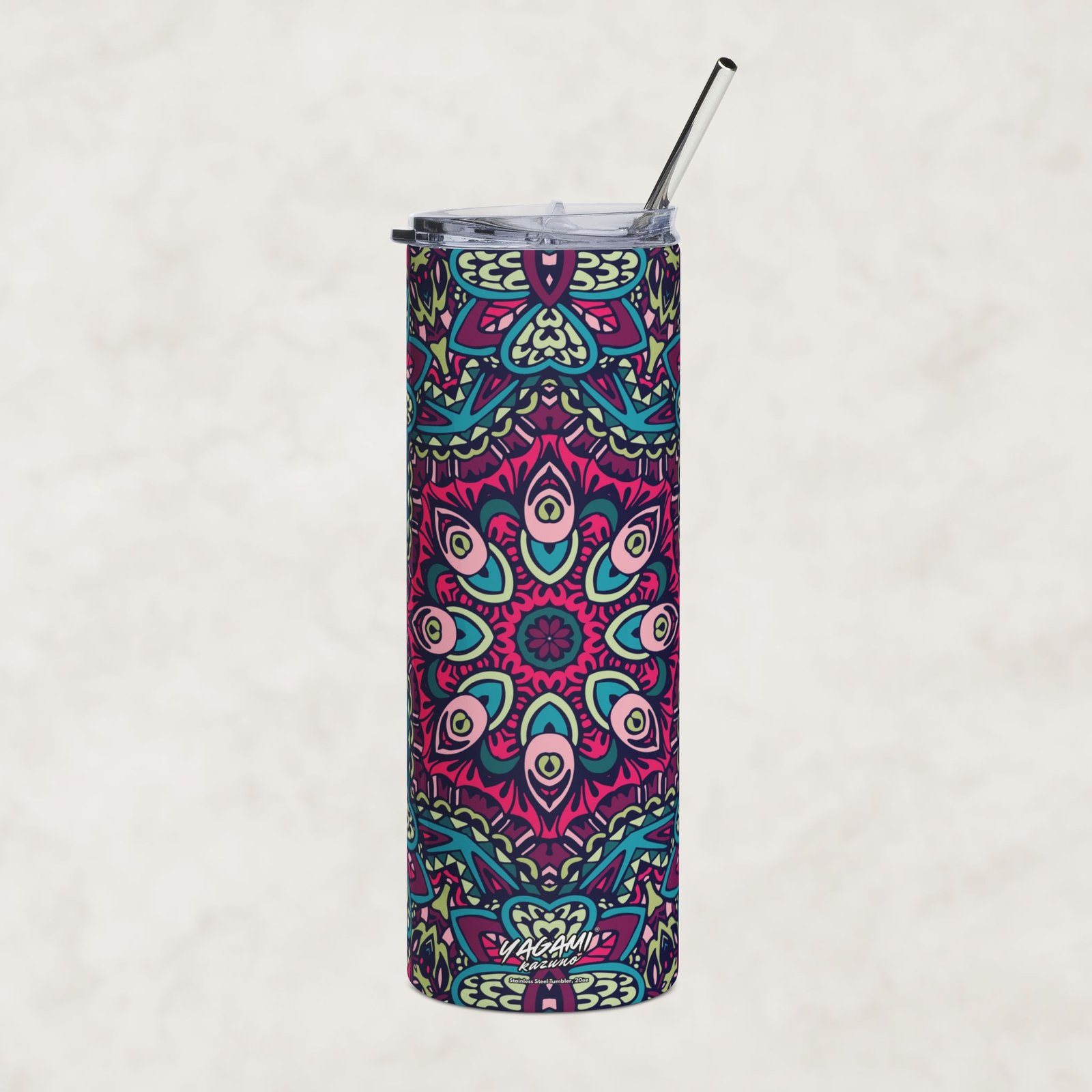 Neon Lotus Eyes | 20oz Stainless Steel Tumbler