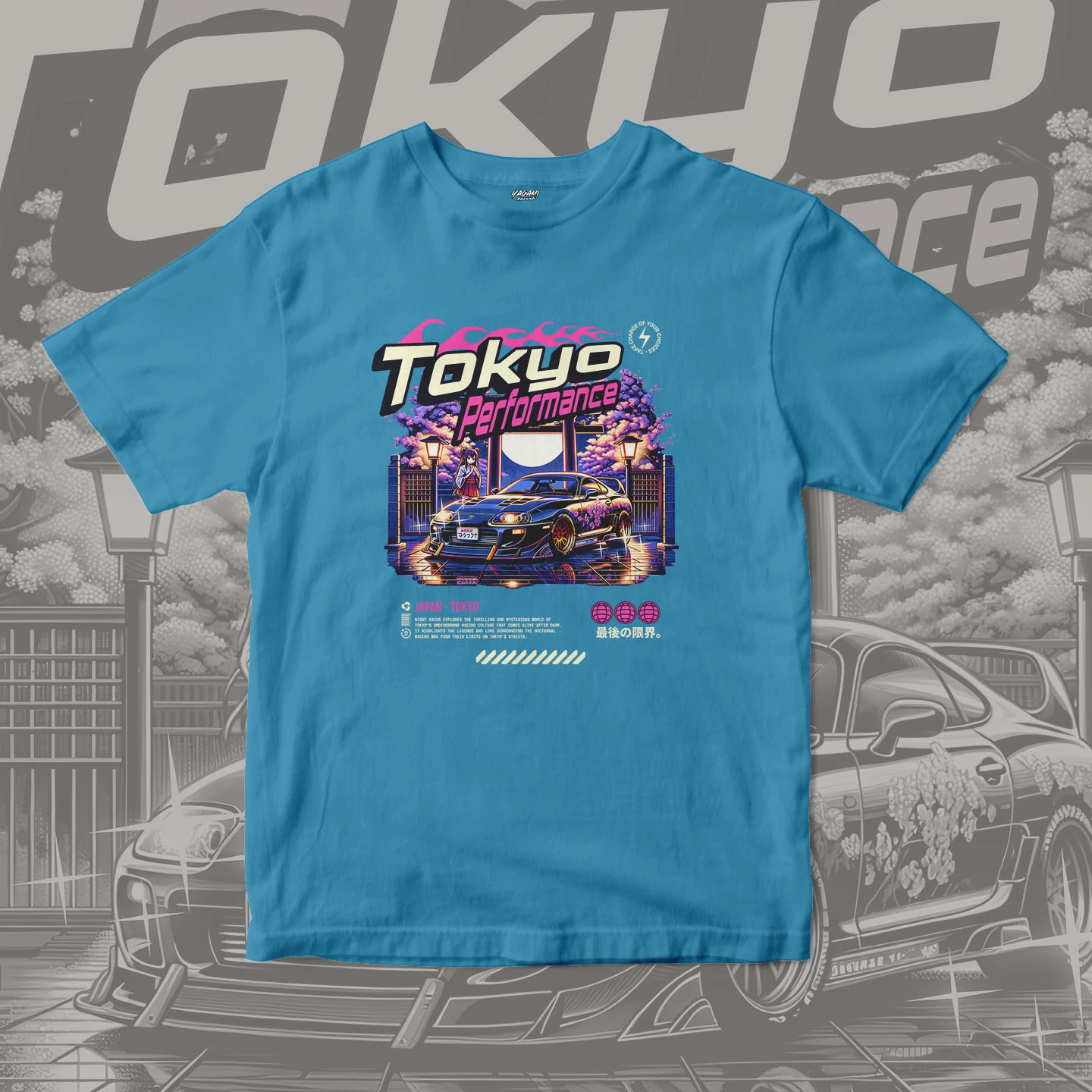 Tokyo Night Racer | Unisex Jersey Short Sleeve Tee - Image 15
