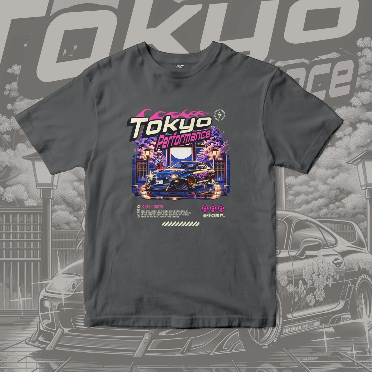 Tokyo Night Racer | Unisex Jersey Short Sleeve Tee - Image 13