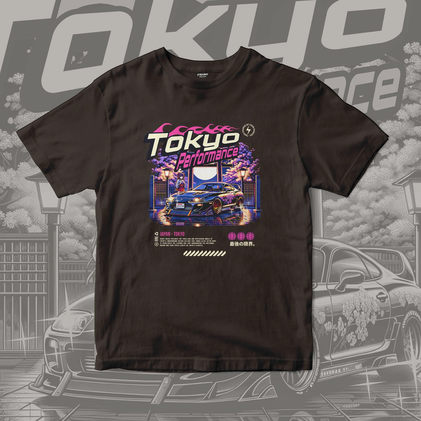 Tokyo Night Racer | Unisex Jersey Short Sleeve Tee - Image 12