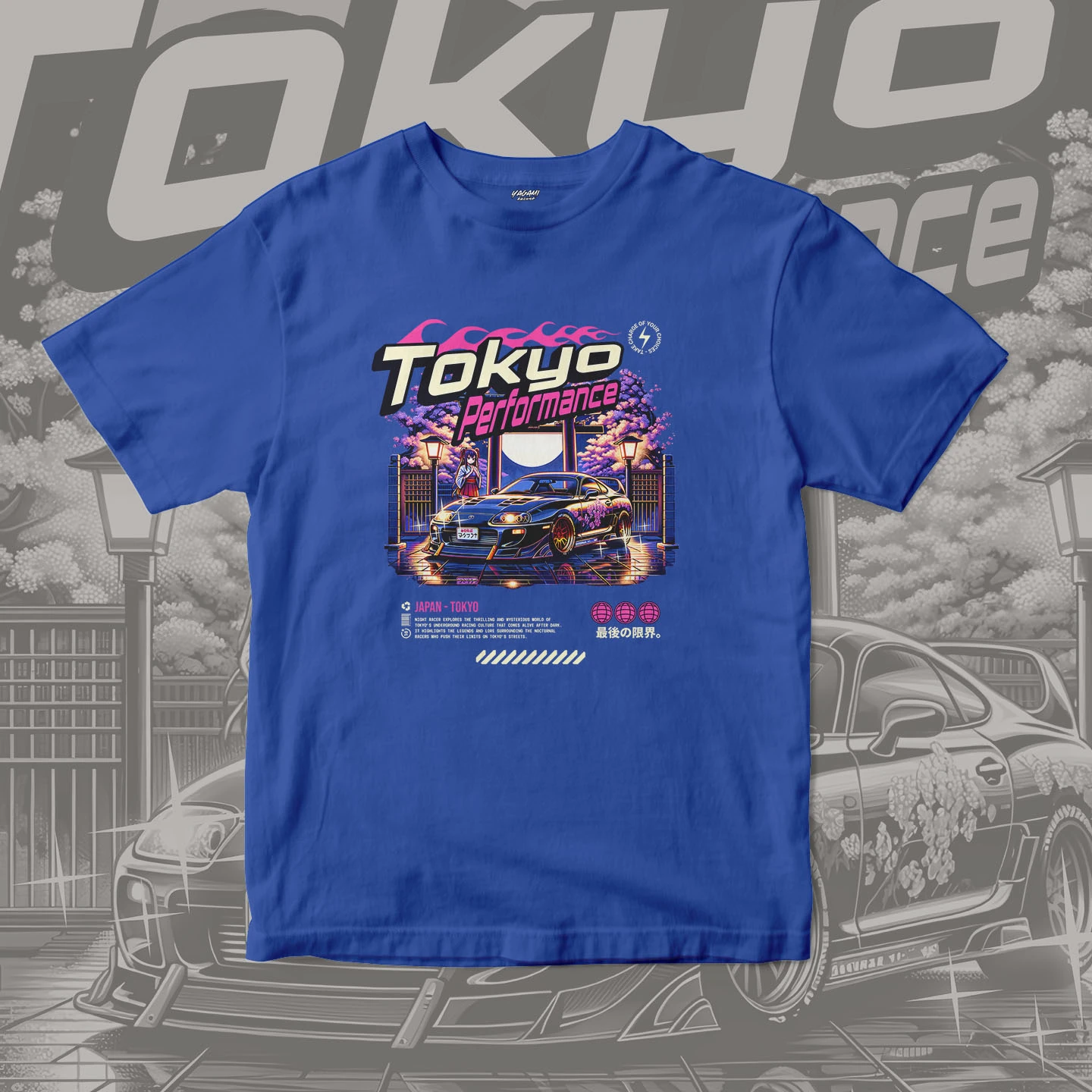 Tokyo Night Racer | Unisex Jersey Short Sleeve Tee - Image 4