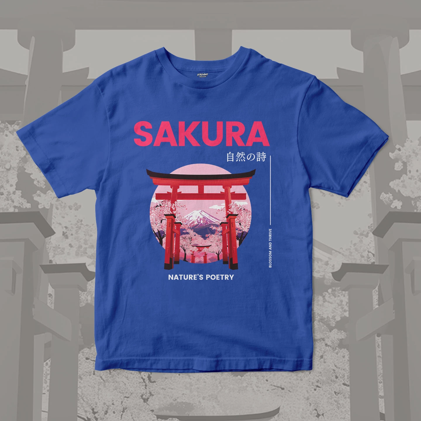 Sakura Torii Poetry | Unisex Jersey Short Sleeve Tee - Image 16