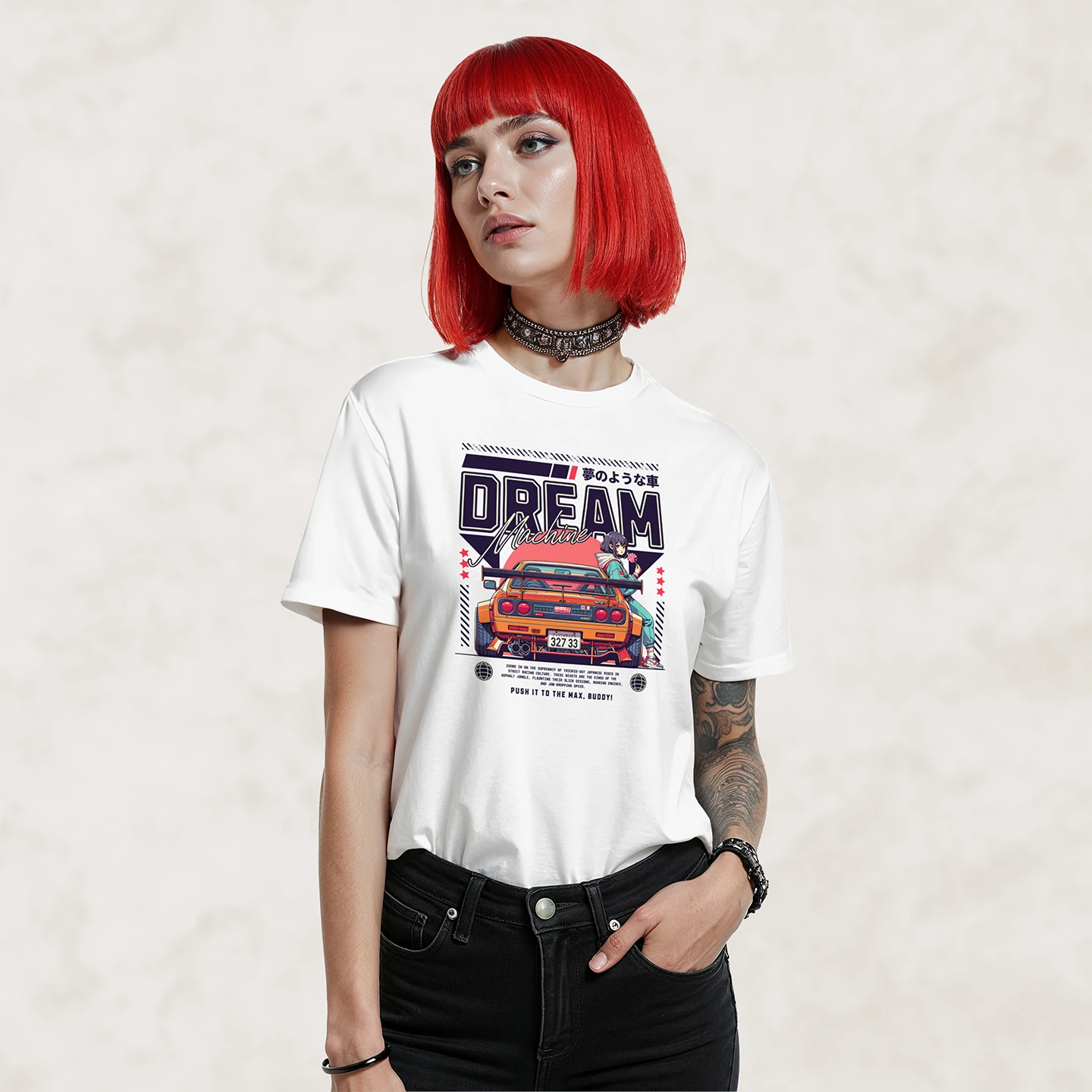 Dream Machine Racer | Unisex Jersey Short Sleeve Tee - Image 2