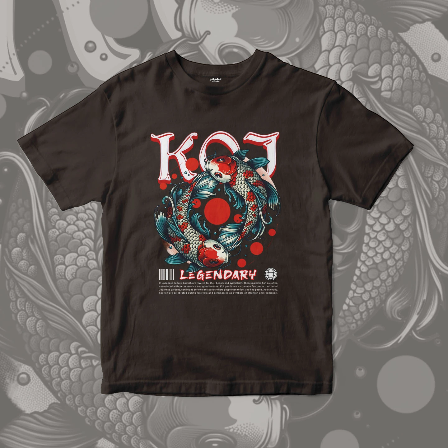 Koi Legend Circle | Unisex Jersey Short Sleeve Tee - Image 12
