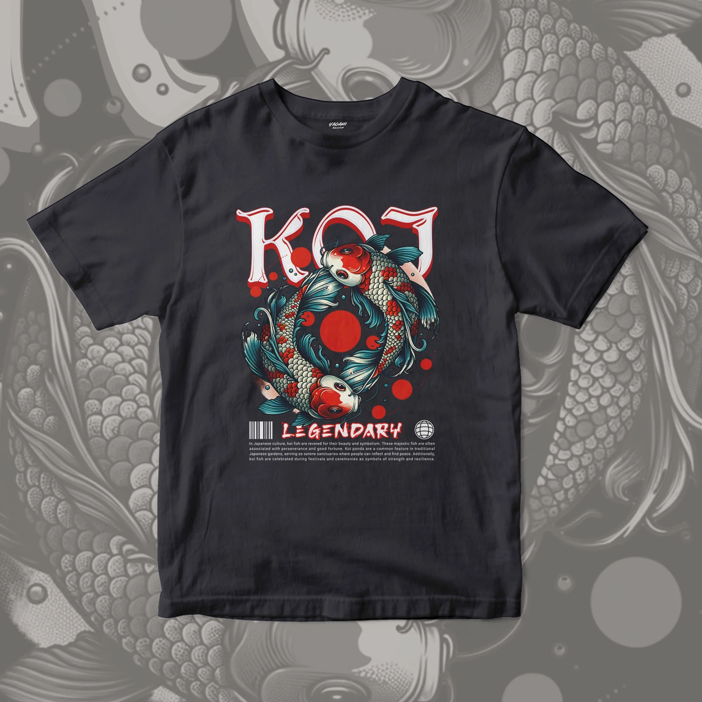 Koi Legend Circle | Unisex Jersey Short Sleeve Tee - Image 11