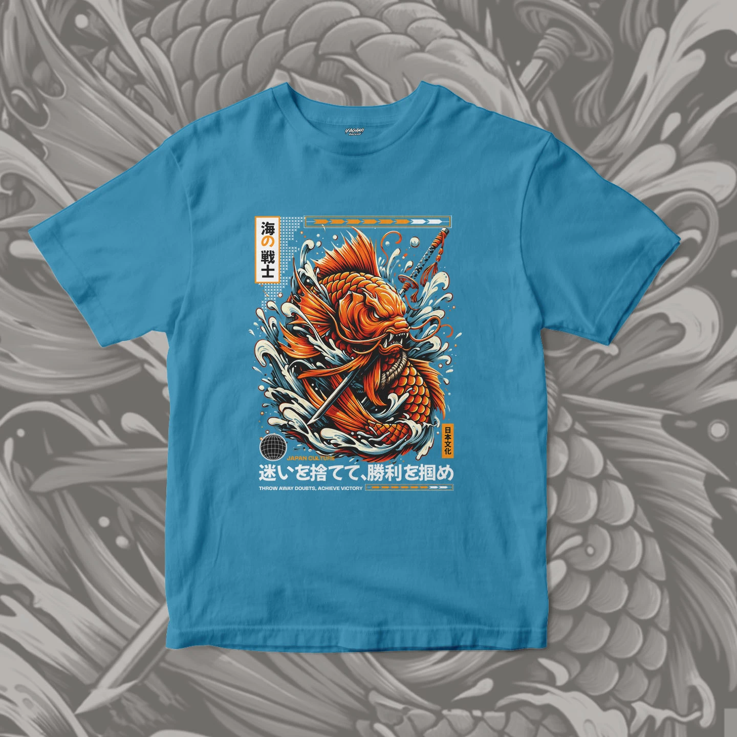 Koi Wave Warrior | Unisex Jersey Short Sleeve Tee - Image 15