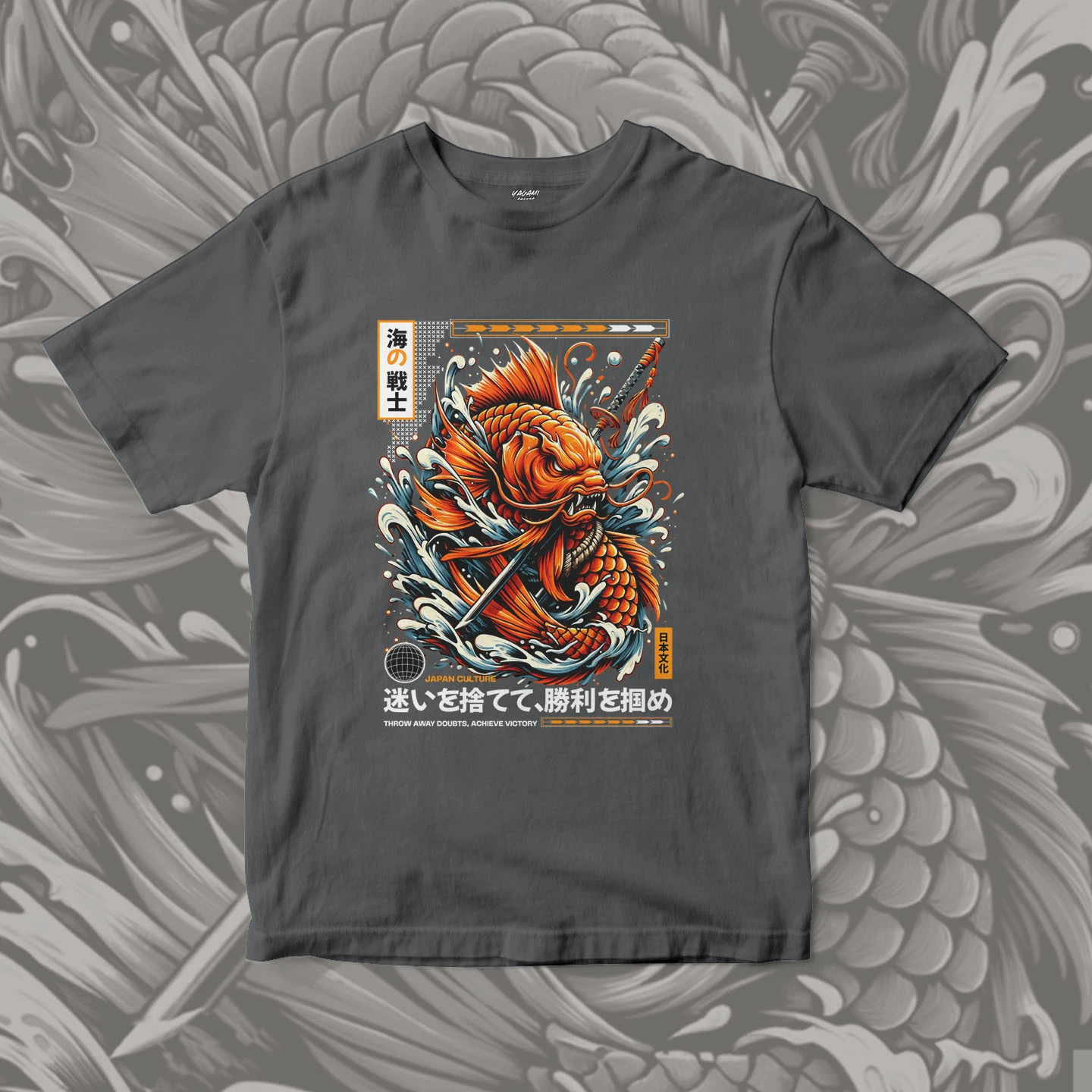 Koi Wave Warrior | Unisex Jersey Short Sleeve Tee - Image 13