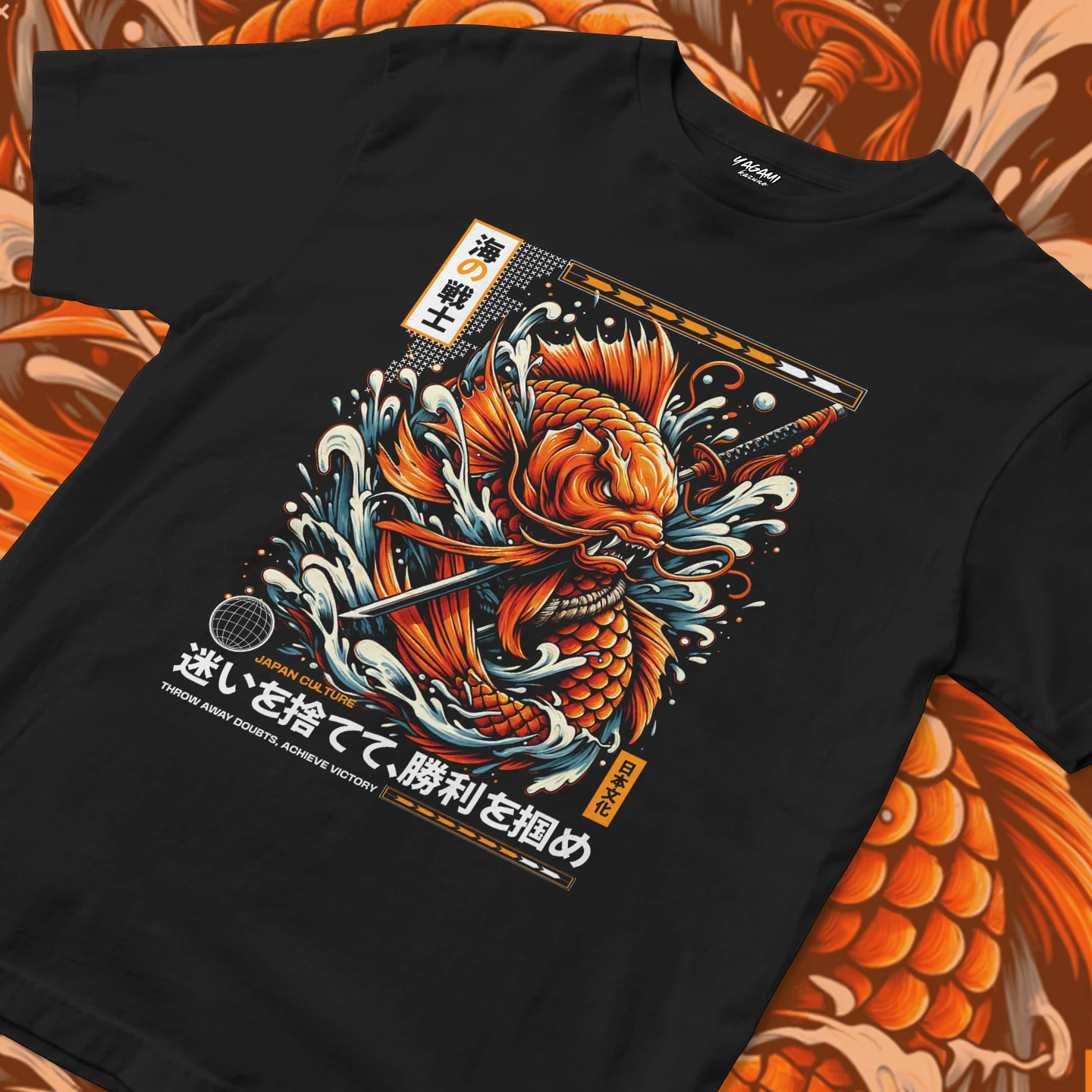 Koi Wave Warrior | Unisex Jersey Short Sleeve Tee