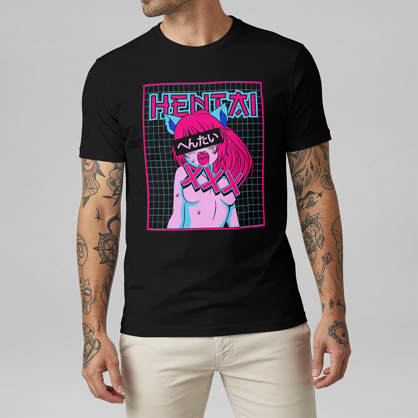 Neon Mischief Anime | Unisex Jersey Short Sleeve Tee - Image 2