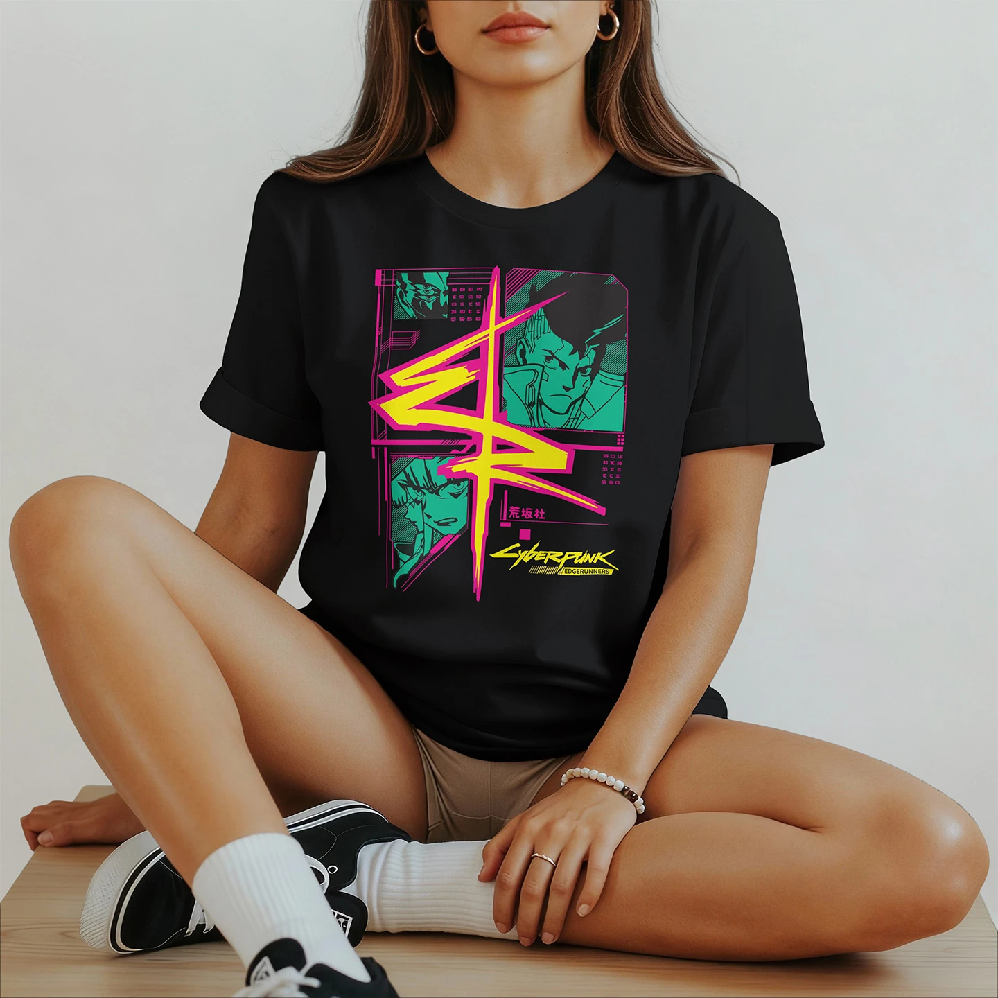 David Martinez Neon Runner | Unisex Jersey Short Sleeve Tee - Image 2