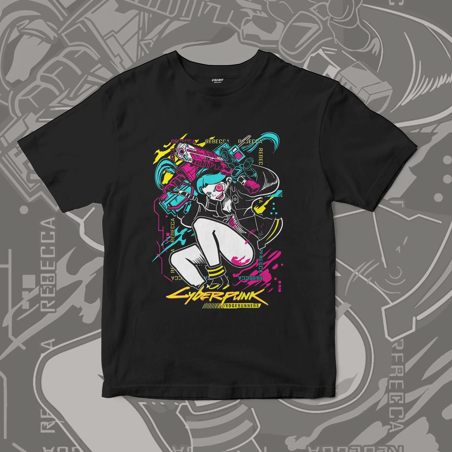 Rebecca Neon Rebel | Unisex Jersey Short Sleeve Tee - Image 3