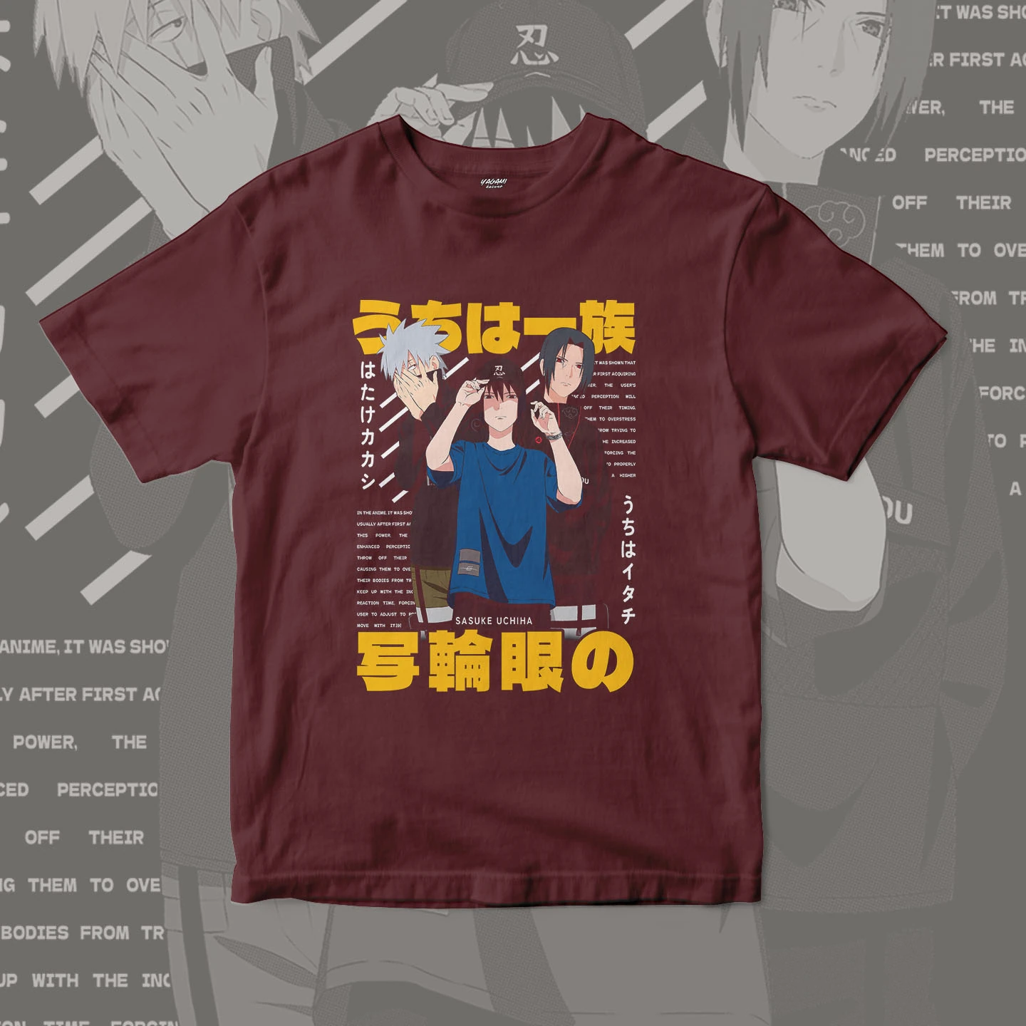Sasuke Kakashi Itachi Trio | Unisex Jersey Short Sleeve Tee - Image 7