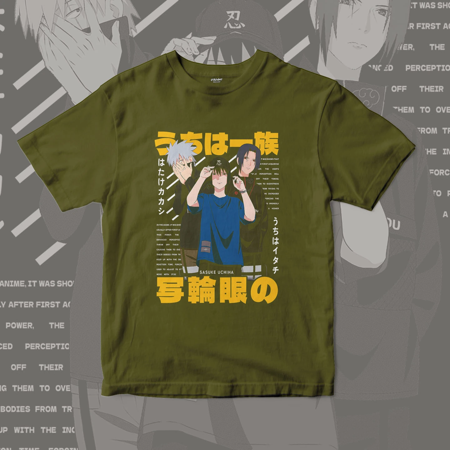Sasuke Kakashi Itachi Trio | Unisex Jersey Short Sleeve Tee - Image 5