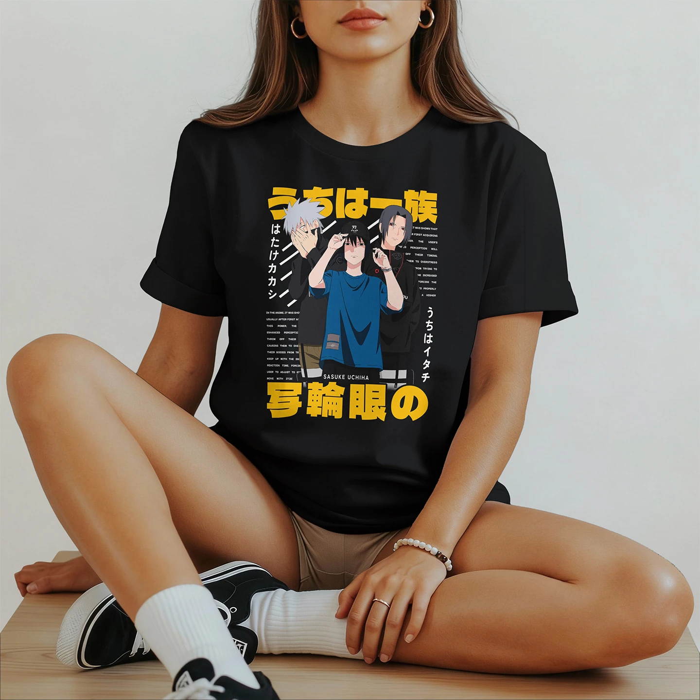 Sasuke Kakashi Itachi Trio | Unisex Jersey Short Sleeve Tee - Image 2