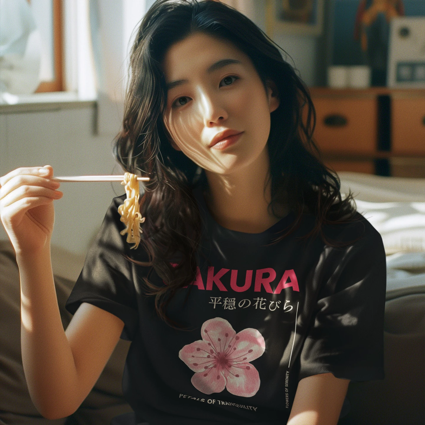 Sakura Petal Tranquility | Unisex Jersey Short Sleeve Tee - Image 2