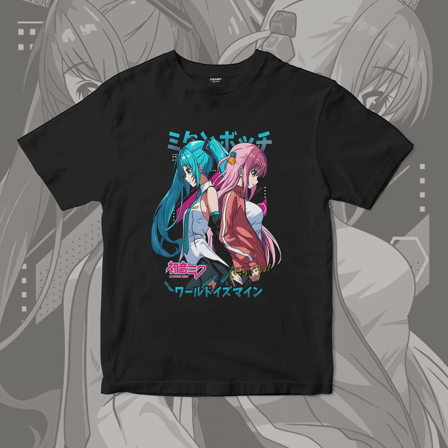 Hatsune Miku Hitori Gotoh Duo | Unisex Jersey Short Sleeve Tee - Image 3