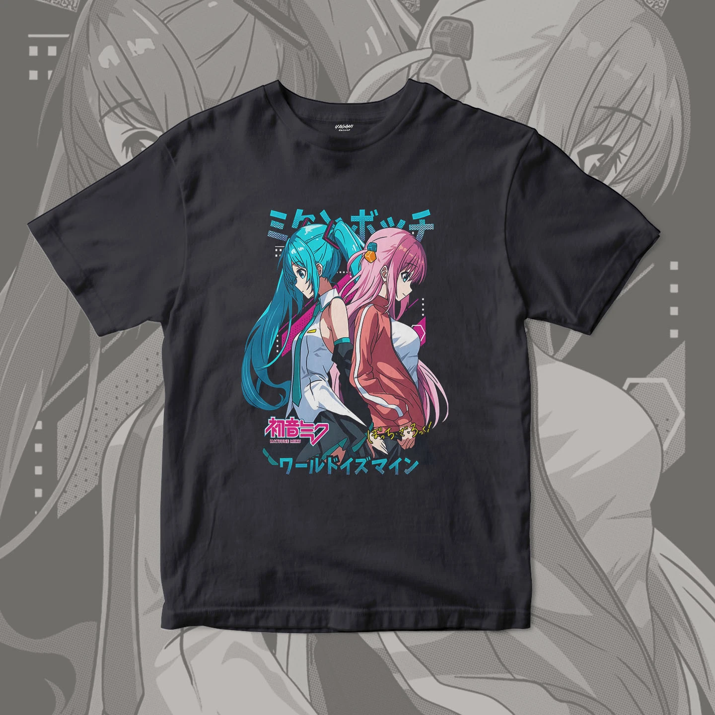 Hatsune Miku Hitori Gotoh Duo | Unisex Jersey Short Sleeve Tee - Image 9