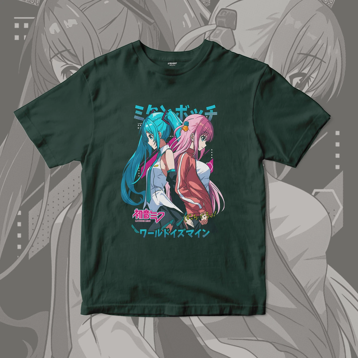 Hatsune Miku Hitori Gotoh Duo | Unisex Jersey Short Sleeve Tee - Image 8