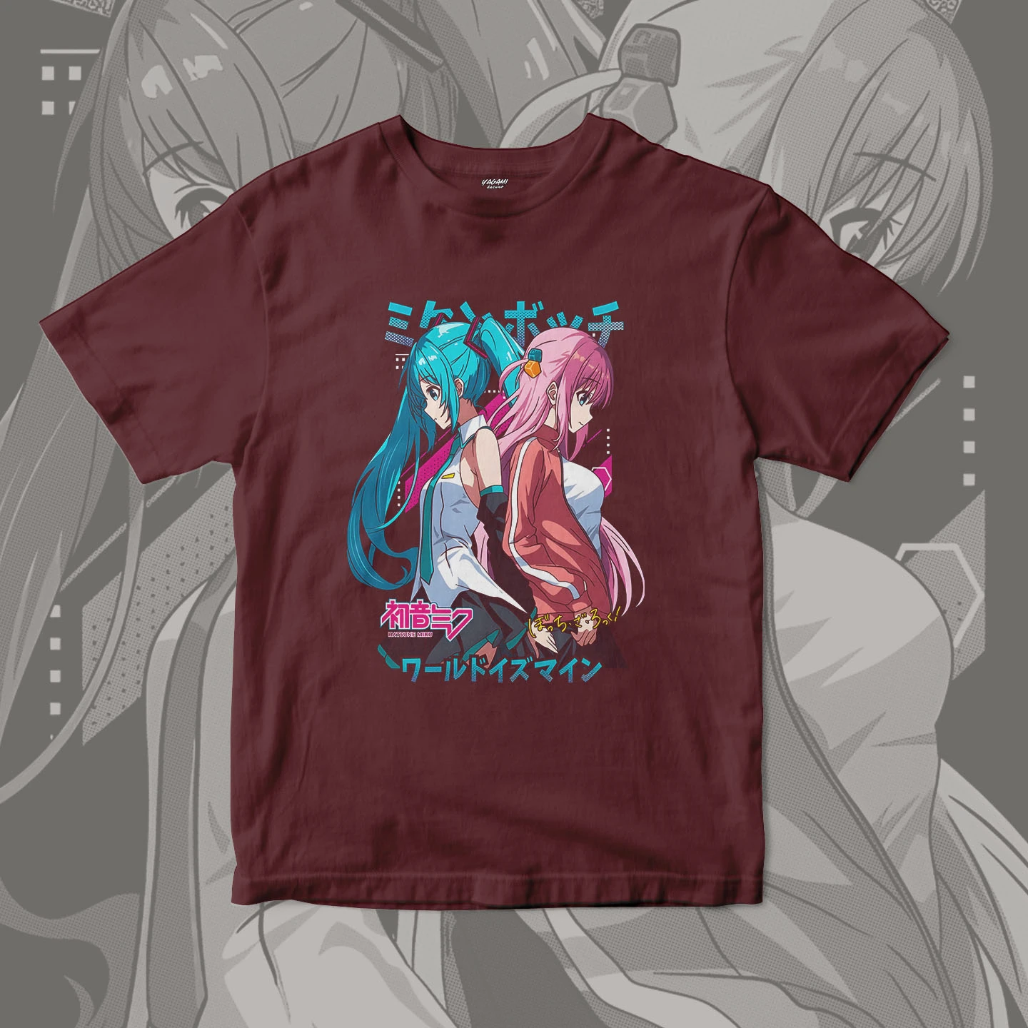 Hatsune Miku Hitori Gotoh Duo | Unisex Jersey Short Sleeve Tee - Image 7
