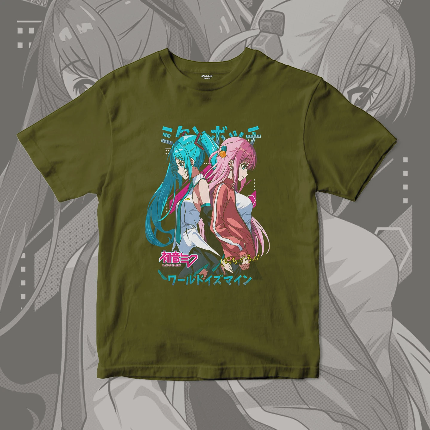 Hatsune Miku Hitori Gotoh Duo | Unisex Jersey Short Sleeve Tee - Image 5
