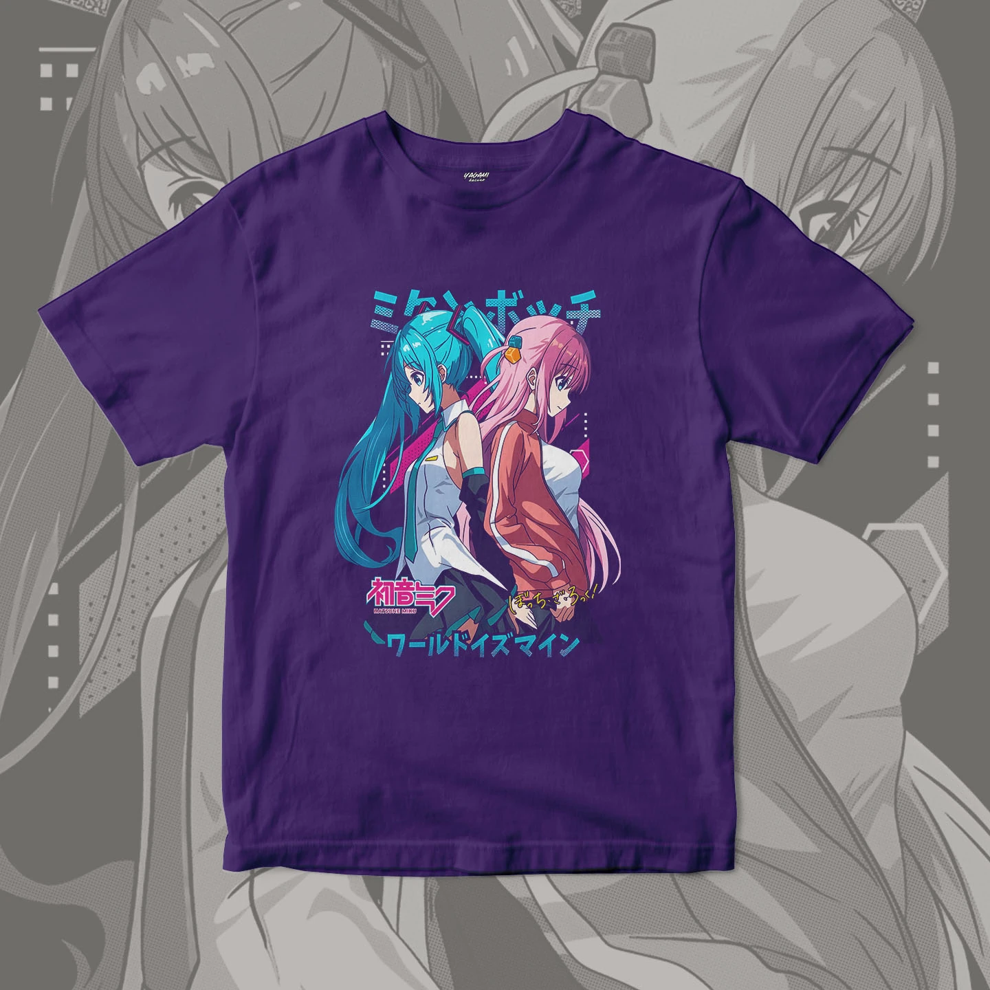 Hatsune Miku Hitori Gotoh Duo | Unisex Jersey Short Sleeve Tee - Image 4