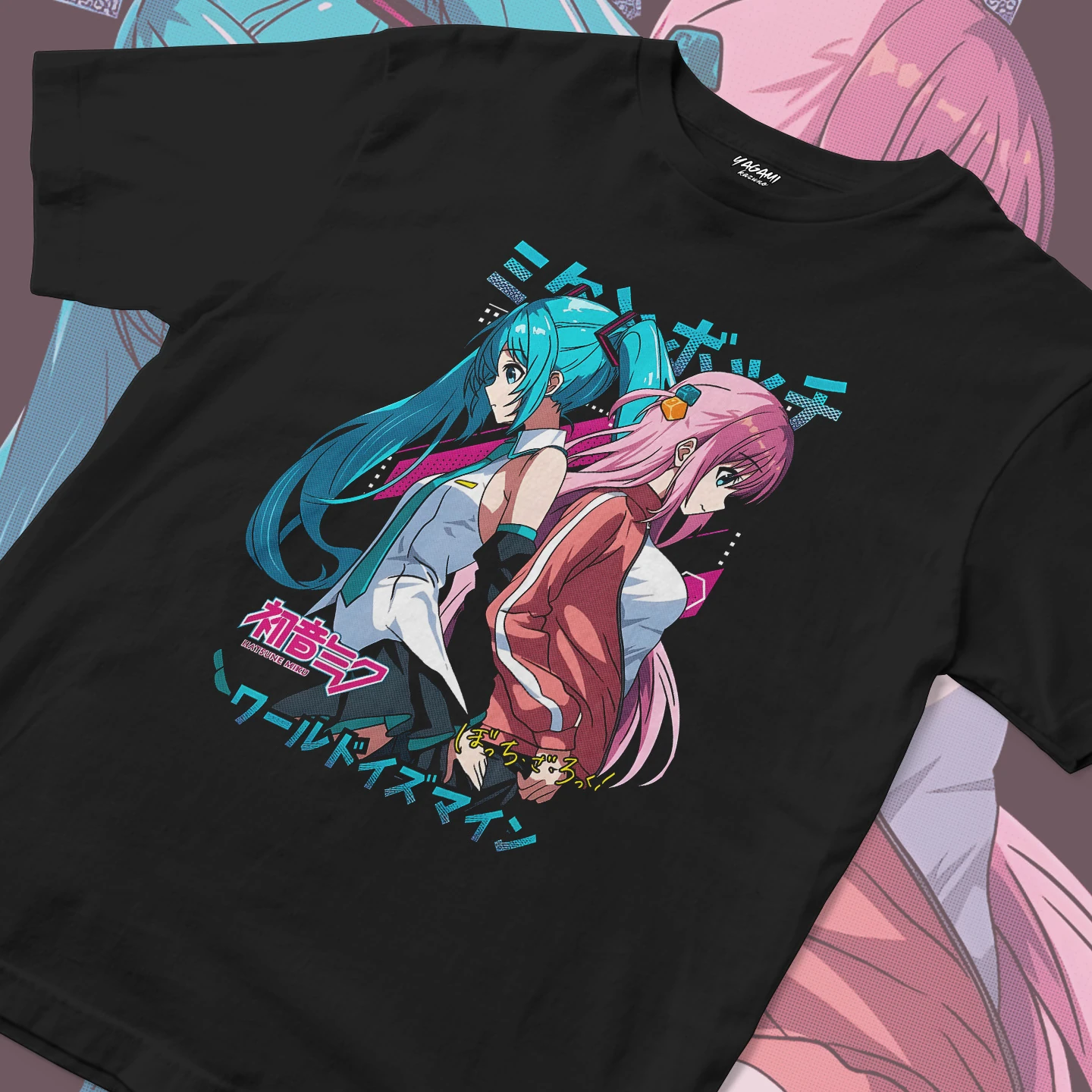 Hatsune Miku Hitori Gotoh Duo | Unisex Jersey Short Sleeve Tee