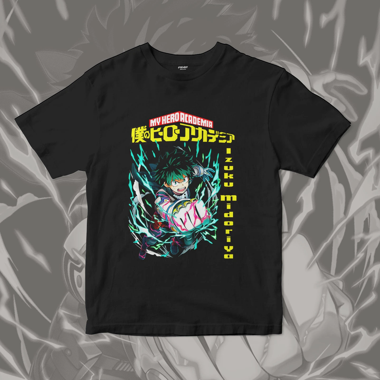 Izuku Midoriya Power Surge | Unisex Jersey Short Sleeve Tee - Image 3