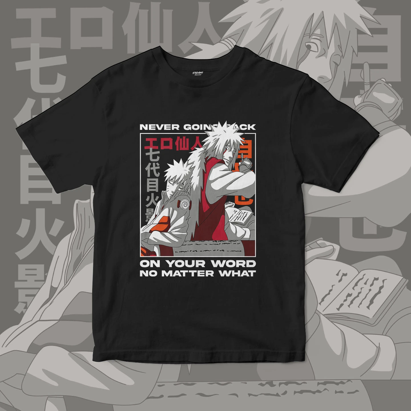 Jiraiya Naruto Legacy | Unisex Jersey Short Sleeve Tee - Image 3