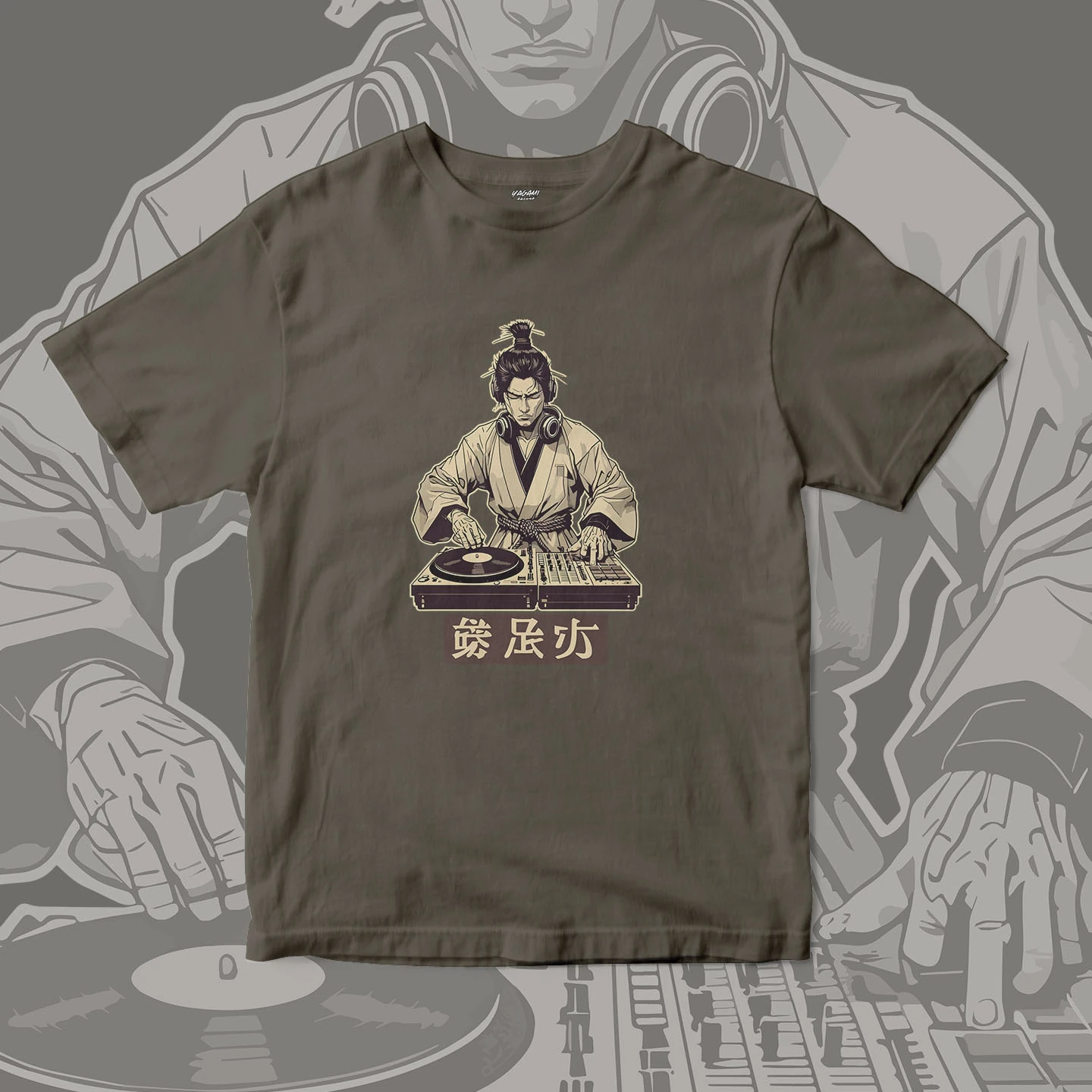 Samurai Vinyl Beats | Unisex Jersey Short Sleeve Tee - Image 4