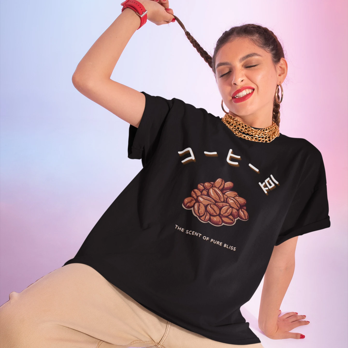 Coffee Bean Bliss | Unisex Jersey Short Sleeve Tee - Image 2