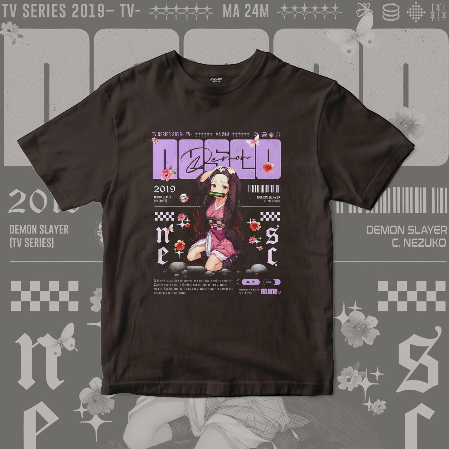 Nezuko Blossom Dream | Unisex Jersey Short Sleeve Tee - Image 12