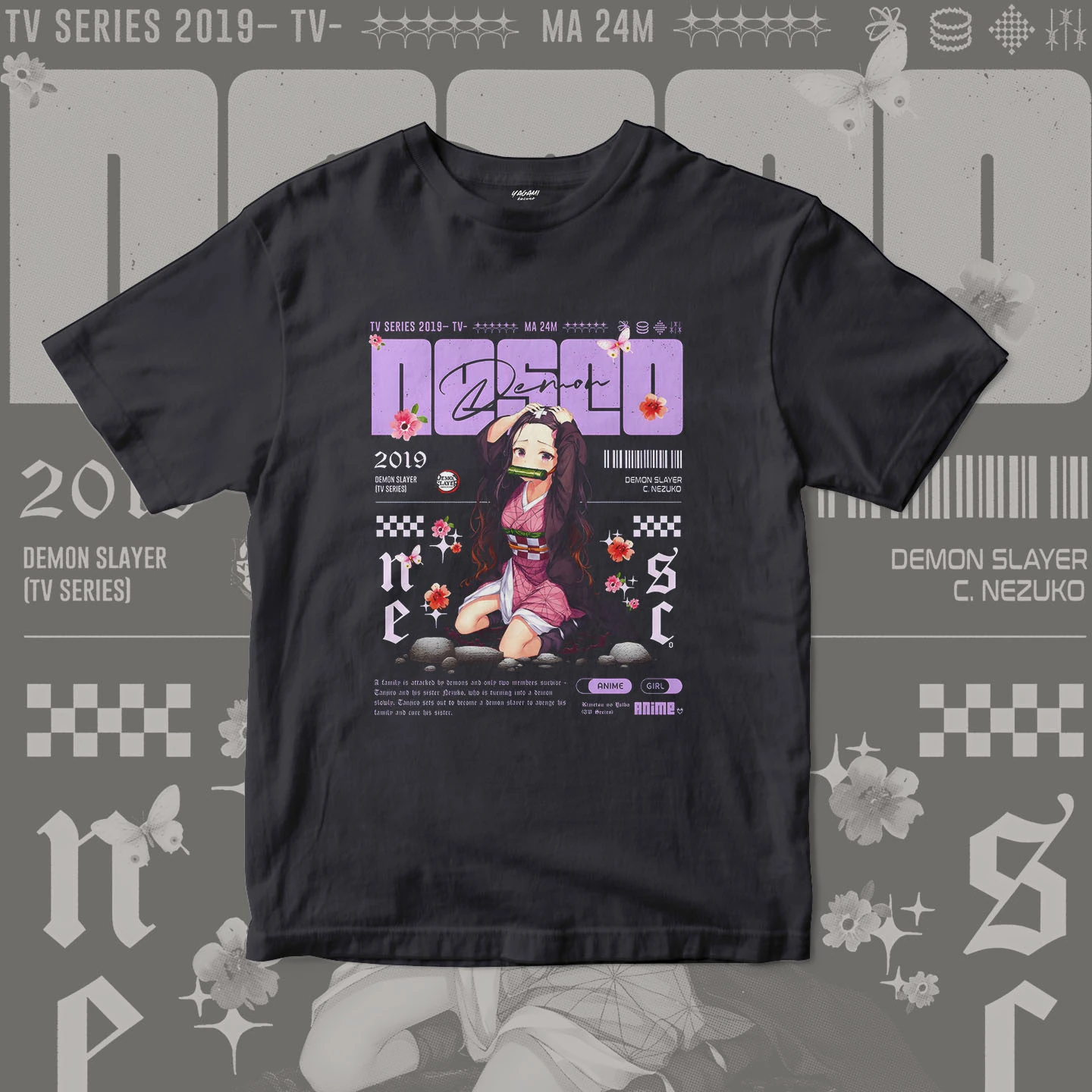 Nezuko Blossom Dream | Unisex Jersey Short Sleeve Tee - Image 11