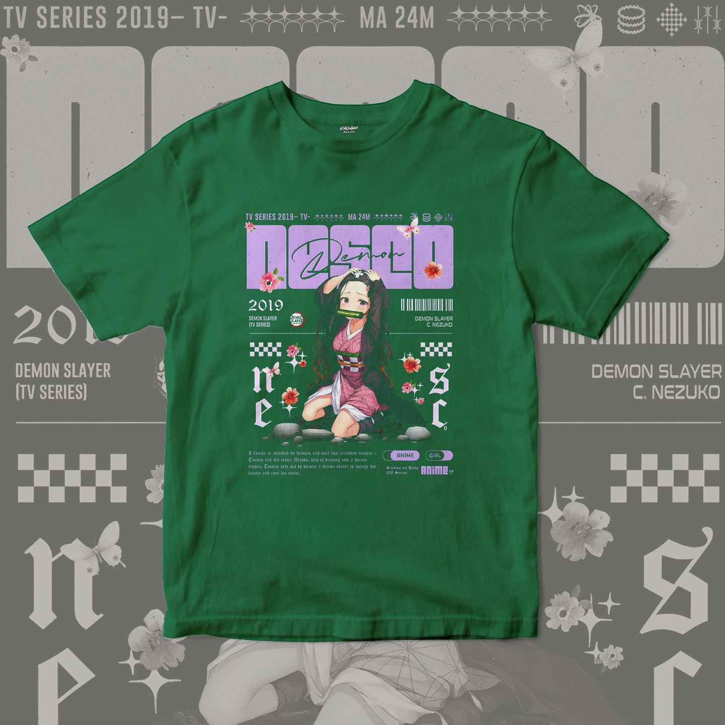 Nezuko Blossom Dream | Unisex Jersey Short Sleeve Tee - Image 9