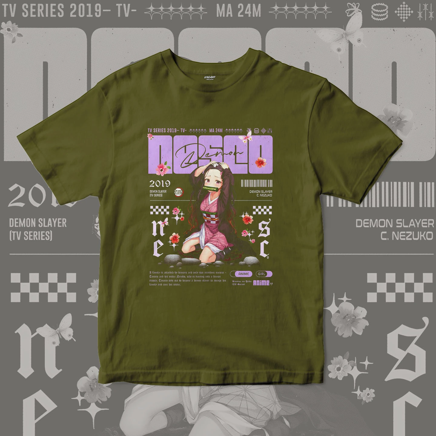 Nezuko Blossom Dream | Unisex Jersey Short Sleeve Tee - Image 6