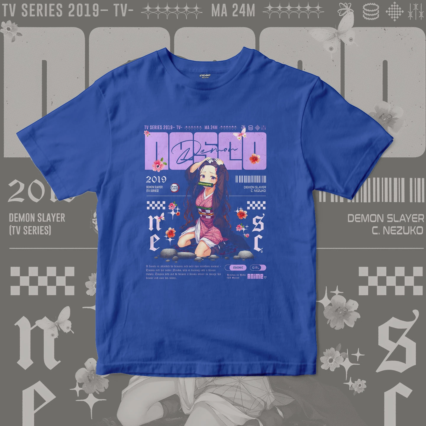 Nezuko Blossom Dream | Unisex Jersey Short Sleeve Tee - Image 4