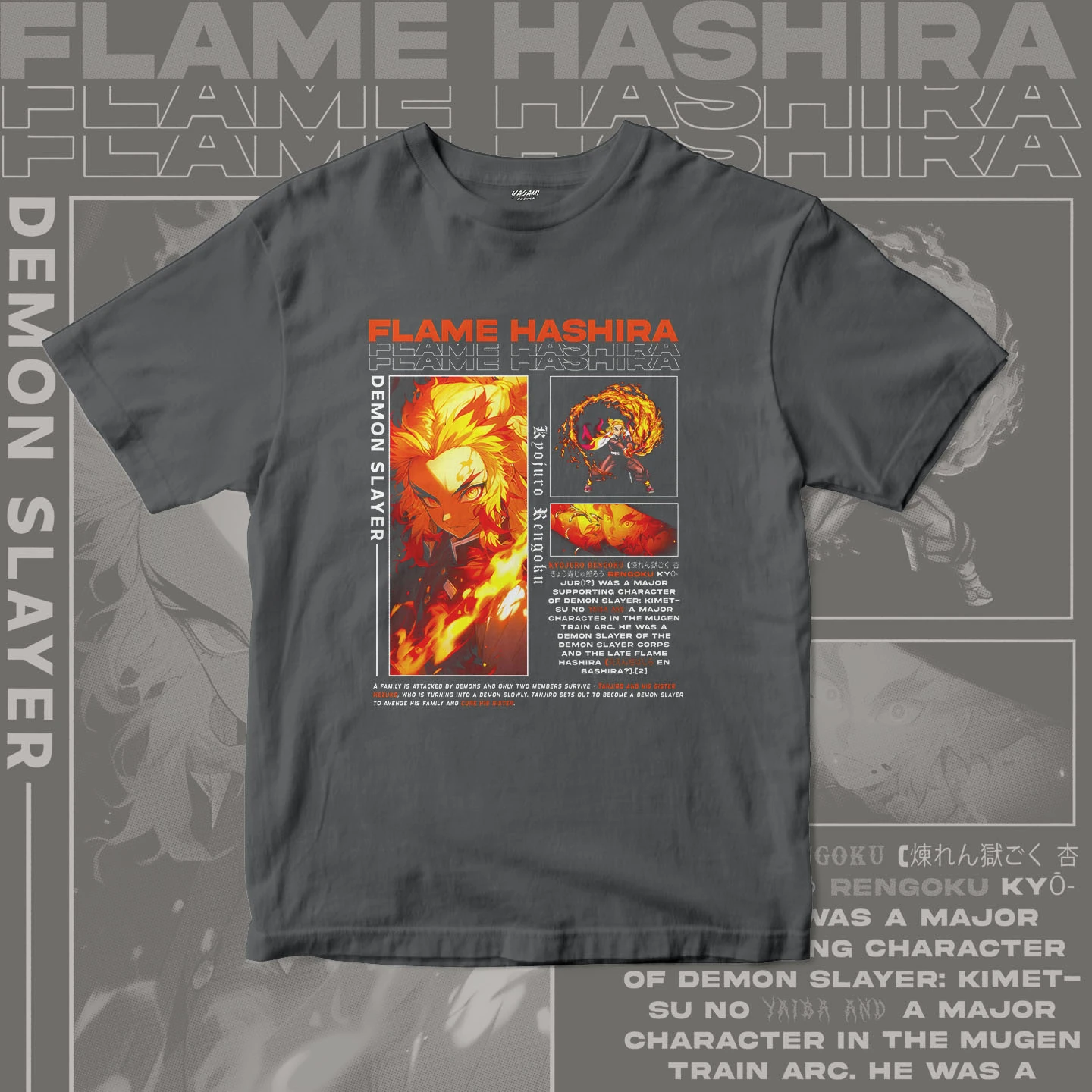 Kyojuro Rengoku Flame | Unisex Jersey Short Sleeve Tee - Image 13