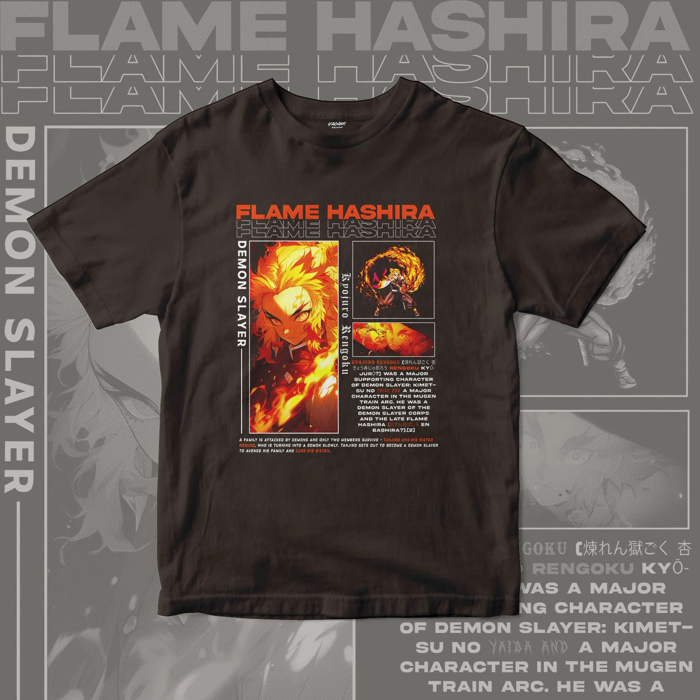 Kyojuro Rengoku Flame | Unisex Jersey Short Sleeve Tee - Image 12