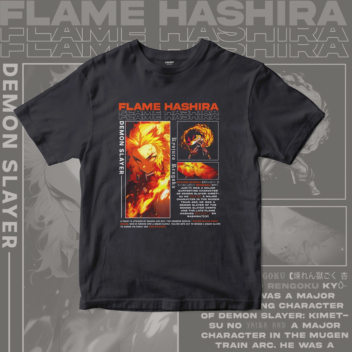 Kyojuro Rengoku Flame | Unisex Jersey Short Sleeve Tee - Image 11