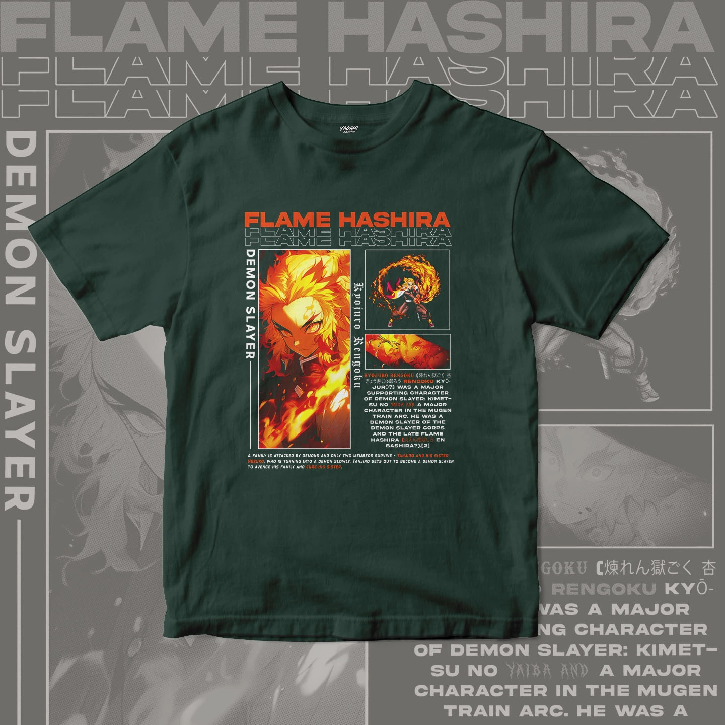 Kyojuro Rengoku Flame | Unisex Jersey Short Sleeve Tee - Image 10