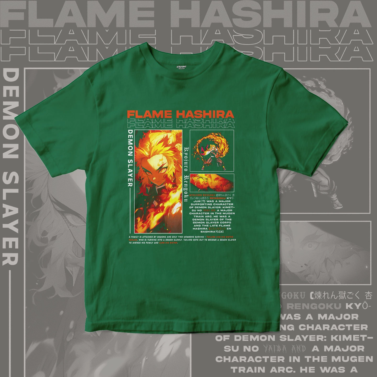 Kyojuro Rengoku Flame | Unisex Jersey Short Sleeve Tee - Image 9
