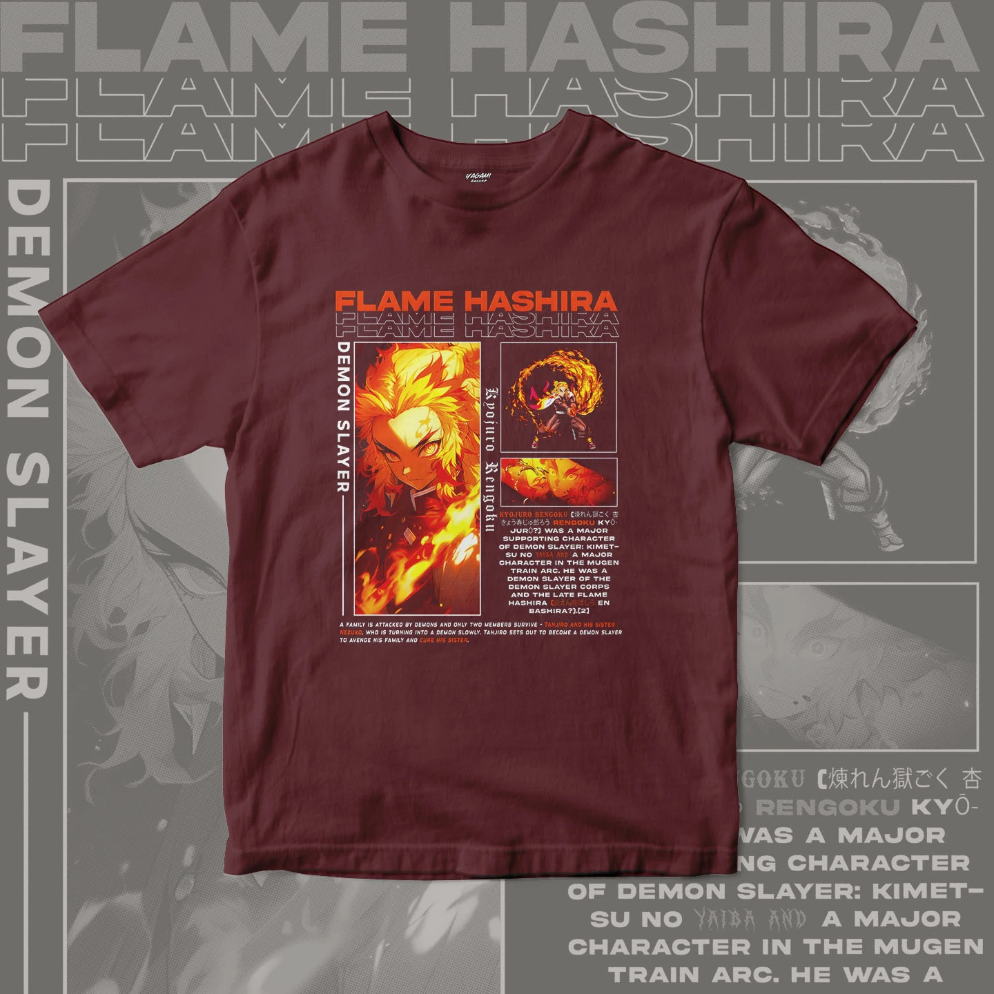 Kyojuro Rengoku Flame | Unisex Jersey Short Sleeve Tee - Image 8