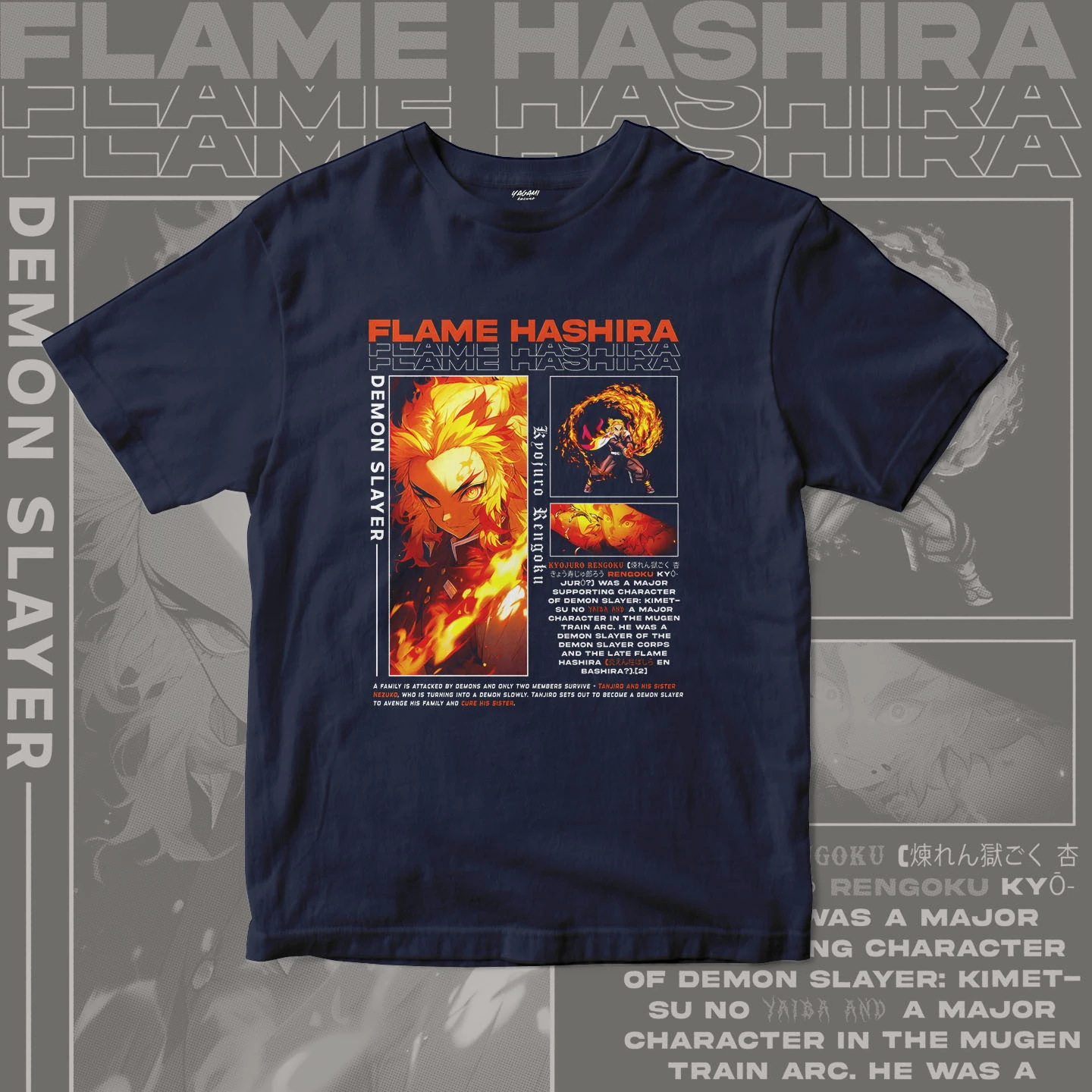 Kyojuro Rengoku Flame | Unisex Jersey Short Sleeve Tee - Image 7