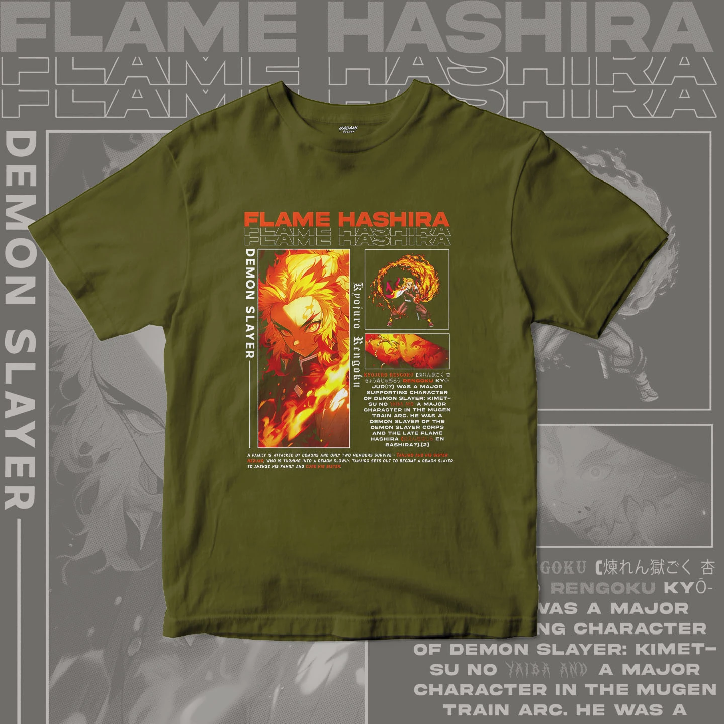 Kyojuro Rengoku Flame | Unisex Jersey Short Sleeve Tee - Image 6