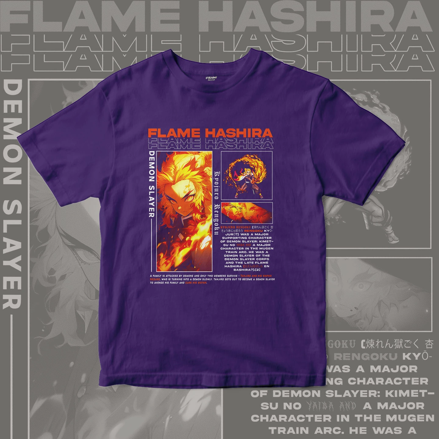 Kyojuro Rengoku Flame | Unisex Jersey Short Sleeve Tee - Image 5