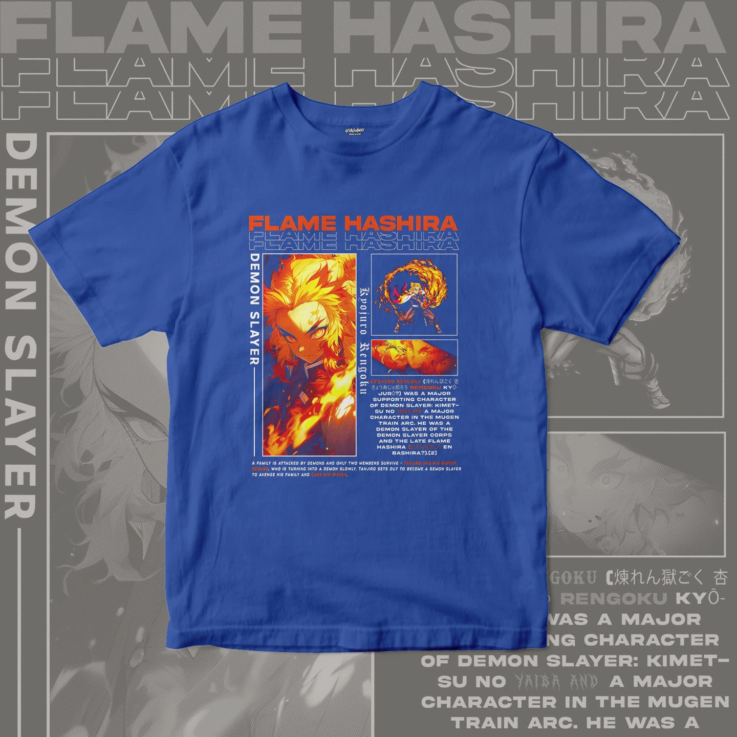Kyojuro Rengoku Flame | Unisex Jersey Short Sleeve Tee - Image 4
