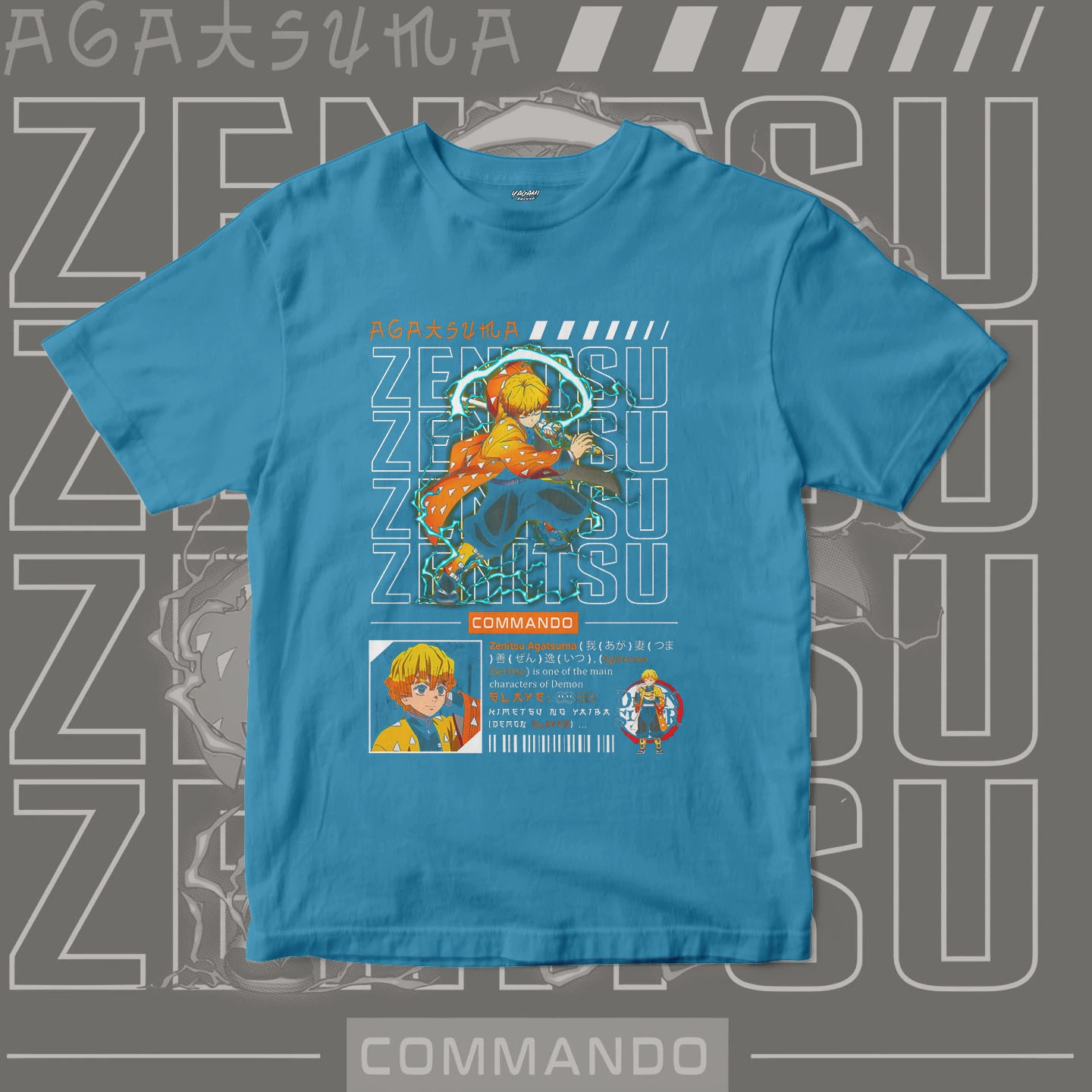 Zenitsu Agatsuma Thunder | Unisex Jersey Short Sleeve Tee - Image 15